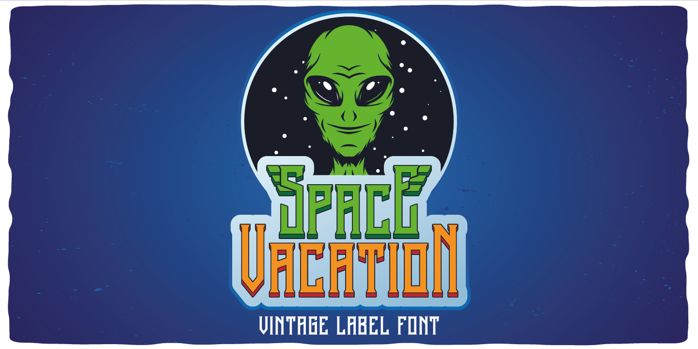 Пример шрифта Space Vacation #6